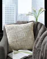 Warmstead Furniture - Ashley Furniture - Carddon Pillows - Pillow / Brown/White - A1000971P